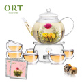 Chinese high quality handmade green tea base blooming tea balls